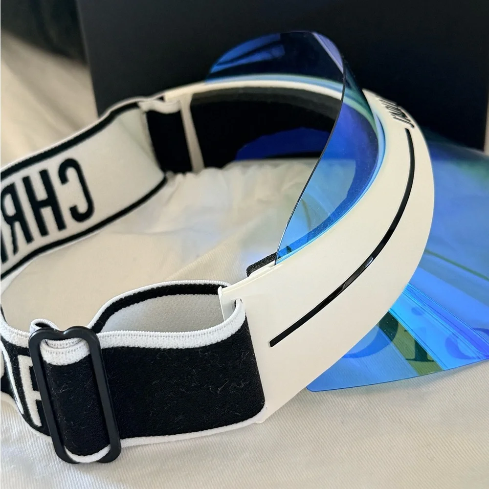 Dior J'ADIOR Diorclub1 Blue & white Mirrored Visor - Picture 3 of 9